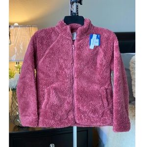 Arizona Jean Co Girl’s Faux Fur Sherpa Zip Front Jacket L NWT